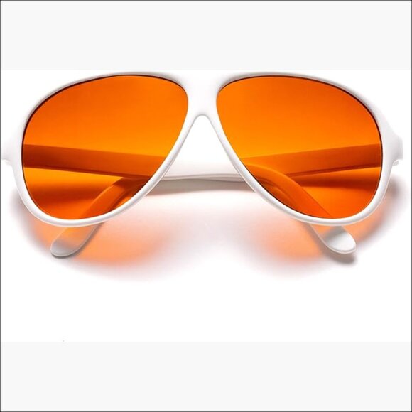 Aviator Sunglasses with Blue Light Blocking, Nylon Frames, Composite Lenses main image 4